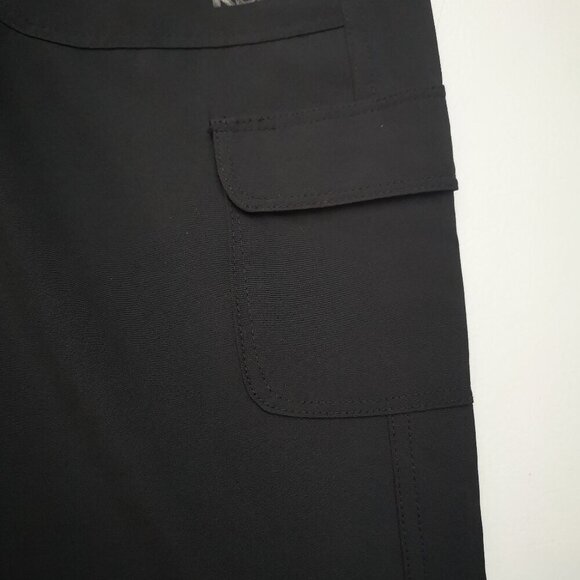 NWT Reebok Ladies Size Large Black Elastic & Tie Waist Active Capris - Picture 8 of 13